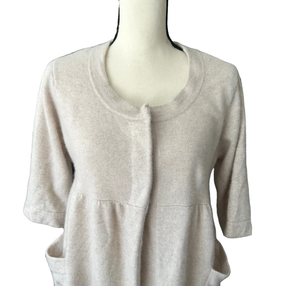 Demylee Sz XS 100% Cashmere Cardigan Sweater Pockets SO SOFT Oversized - Picture 3 of 9